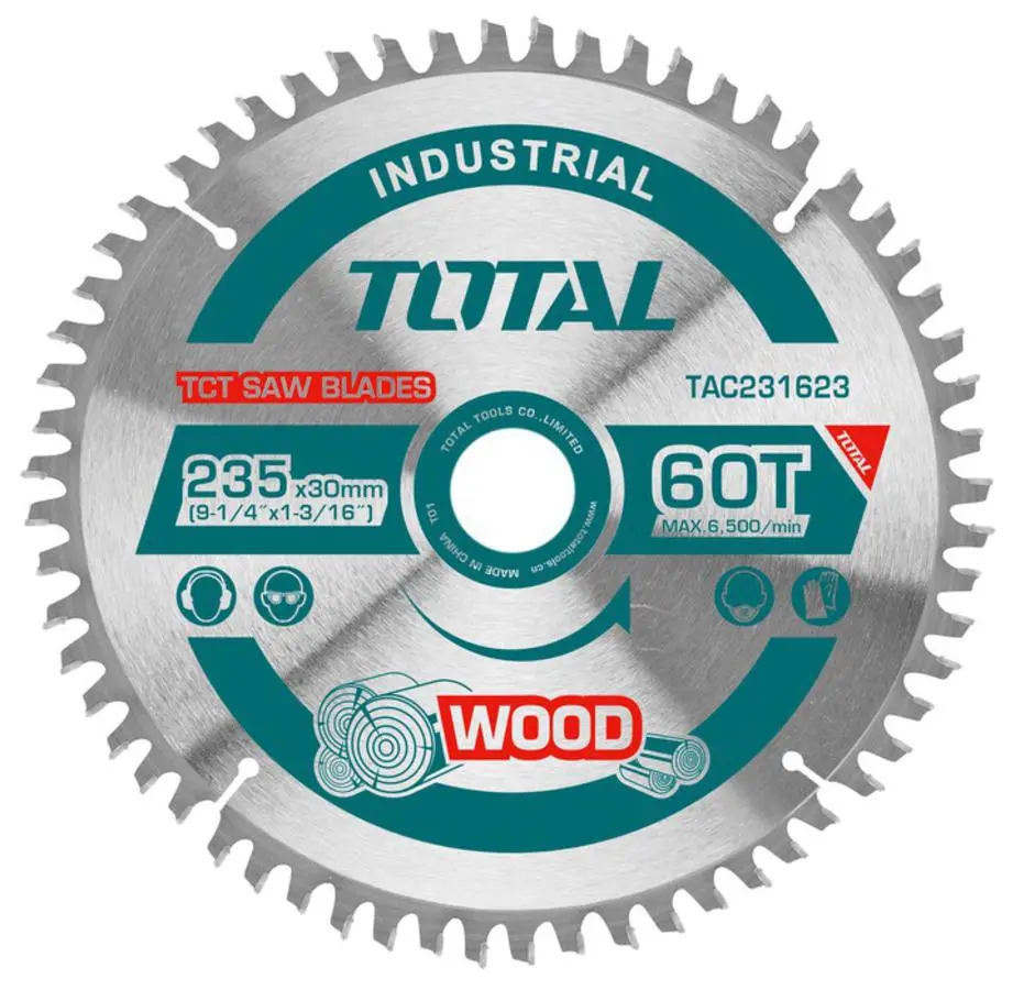 Total Tct Saw Blade 235Mm 9-1/4" Tac231623 1
