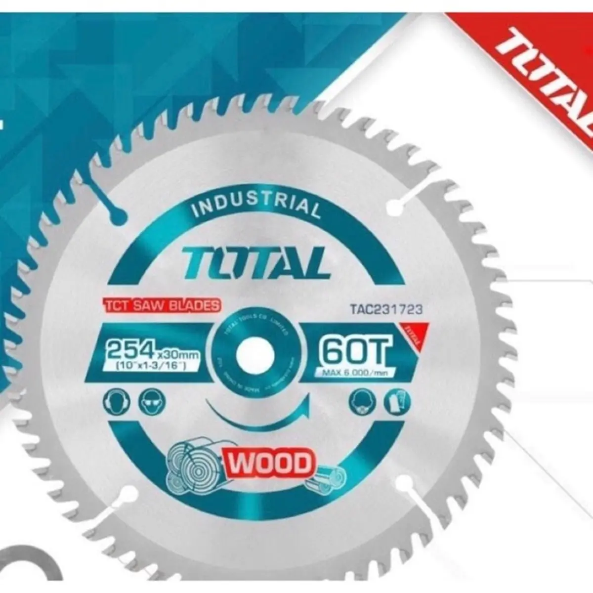 Total Tct Saw Blade 254Mm 10" 60T Tac231723 1