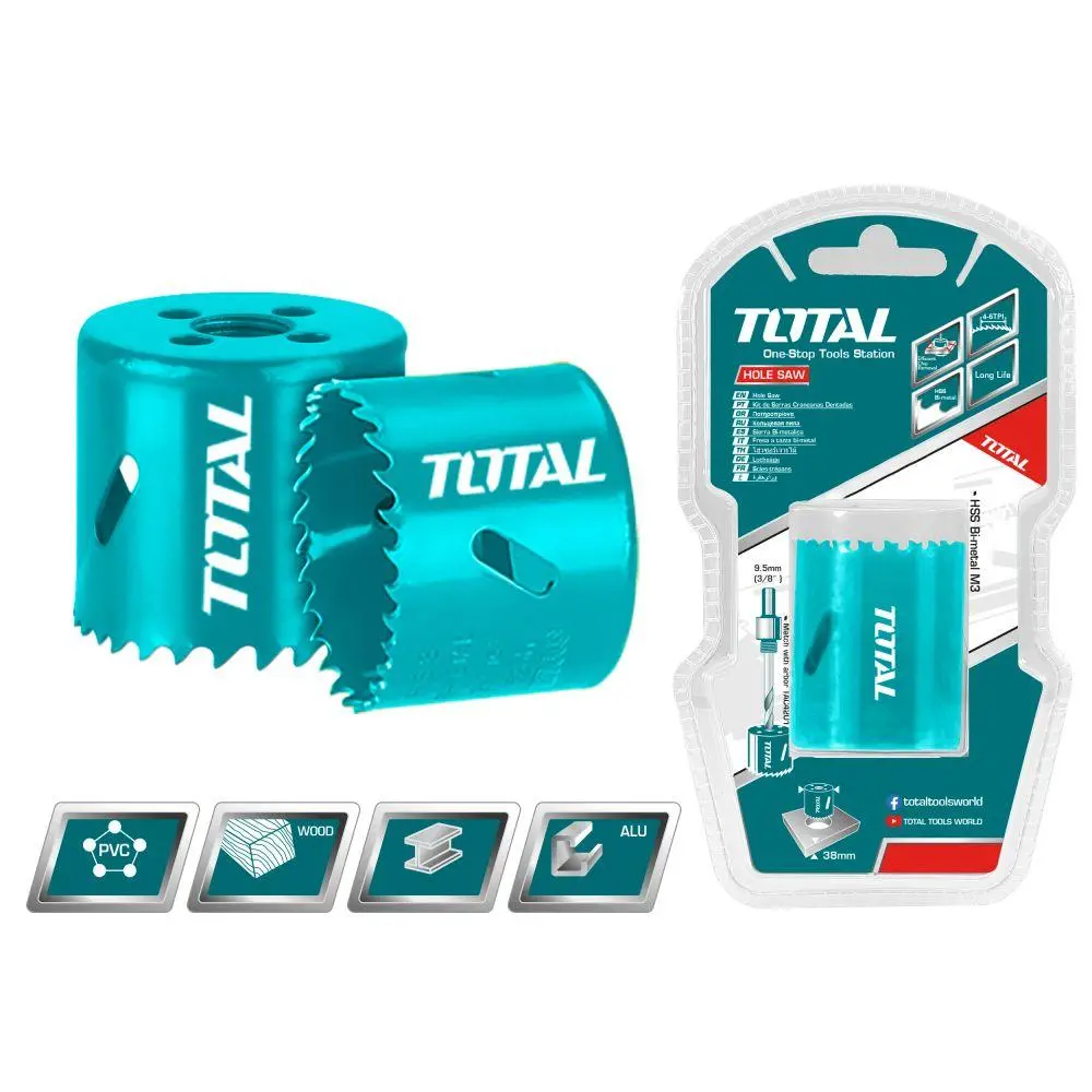 Total Bi-Metal Hole Saw 38Mm Tac410381 1
