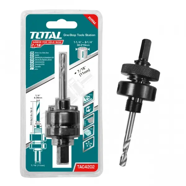 Total Arbor For Hole Saw 7/16" Tac4202 1