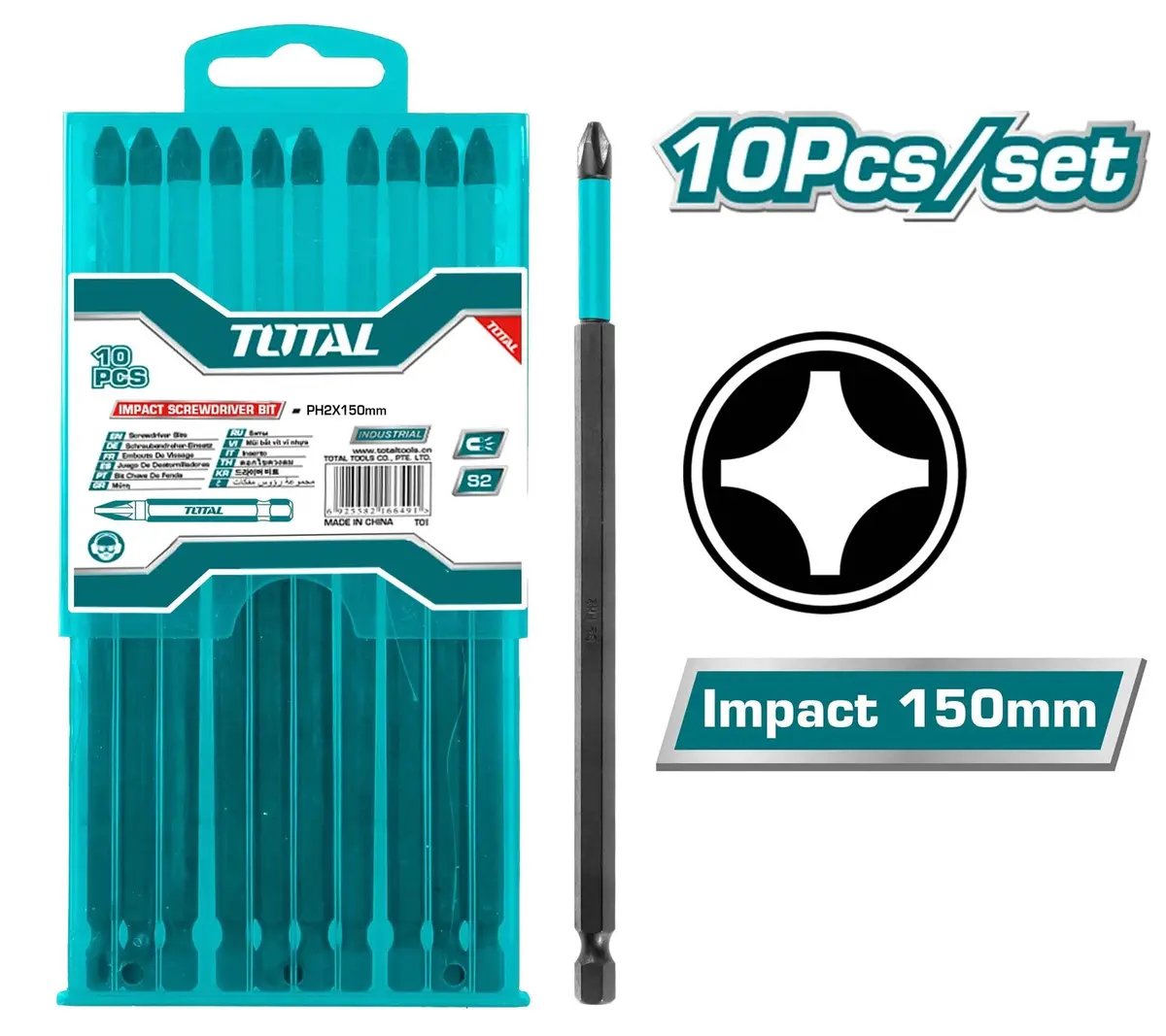 Total Impact Screwdriver Bit Ph2 150Mm Tacim16ph263 1