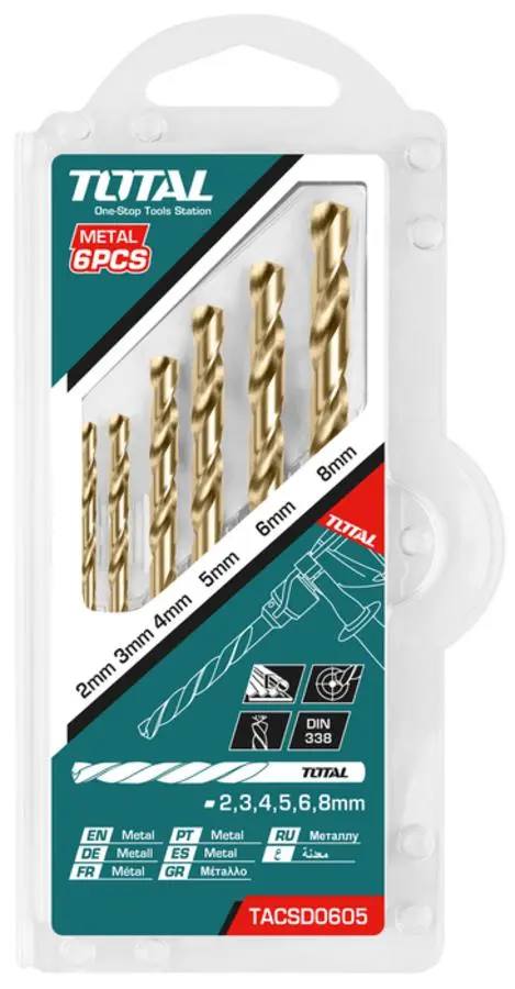 Total Hss Twist Drill Bits Set Tacsd0605 1