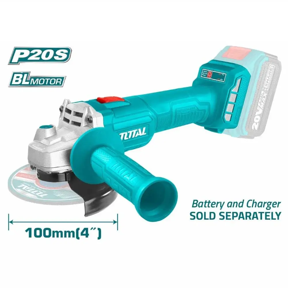 Total Lithium-Ion Angle Grinder 20V Brushless Motor
 Tagli20107-2 1