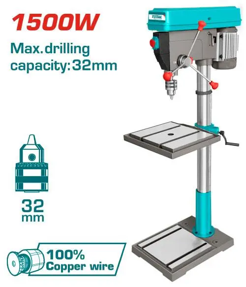 Total Drill Press 1500W Tdp3211005 1