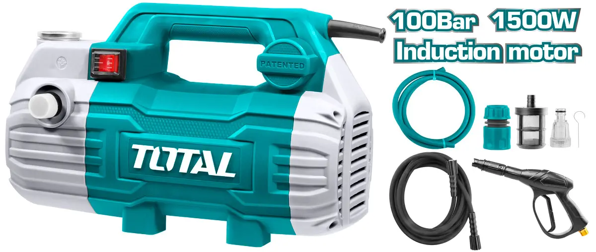 Total High Pressure Washer 1500W 100Bar Tgt11236 1