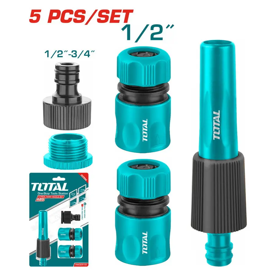Total 5 Piece Twist Nozzle Set Thhcs05122 1