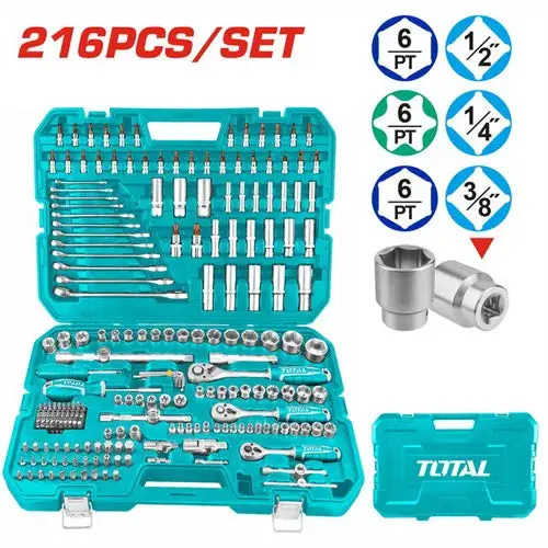 Total 216 Pcs Combination Tools Set Thkthp22166 1