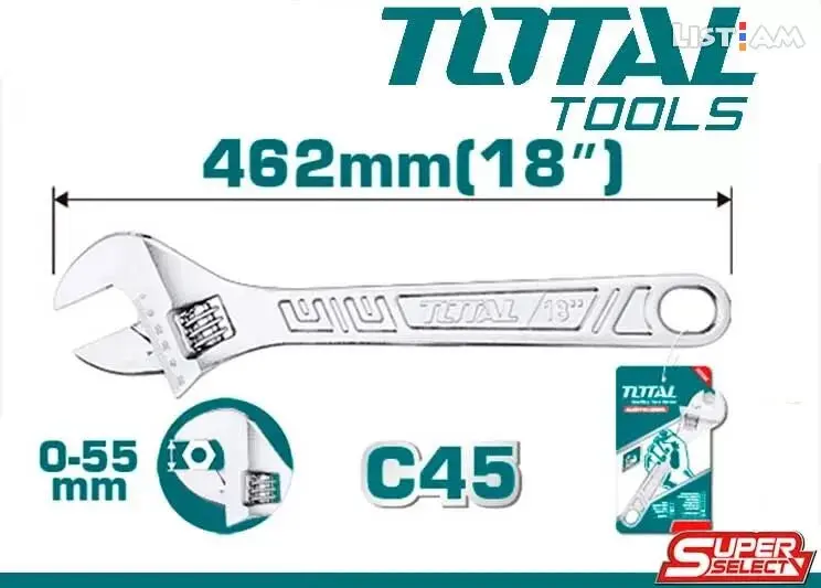 Total Adjustable Wrench 18" Tht1010183 1