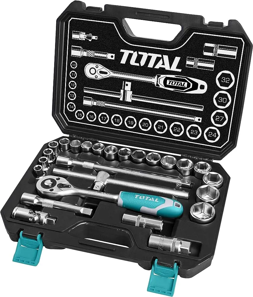 Total 25 Pcs 1/2" Socket Set Tht121251 1