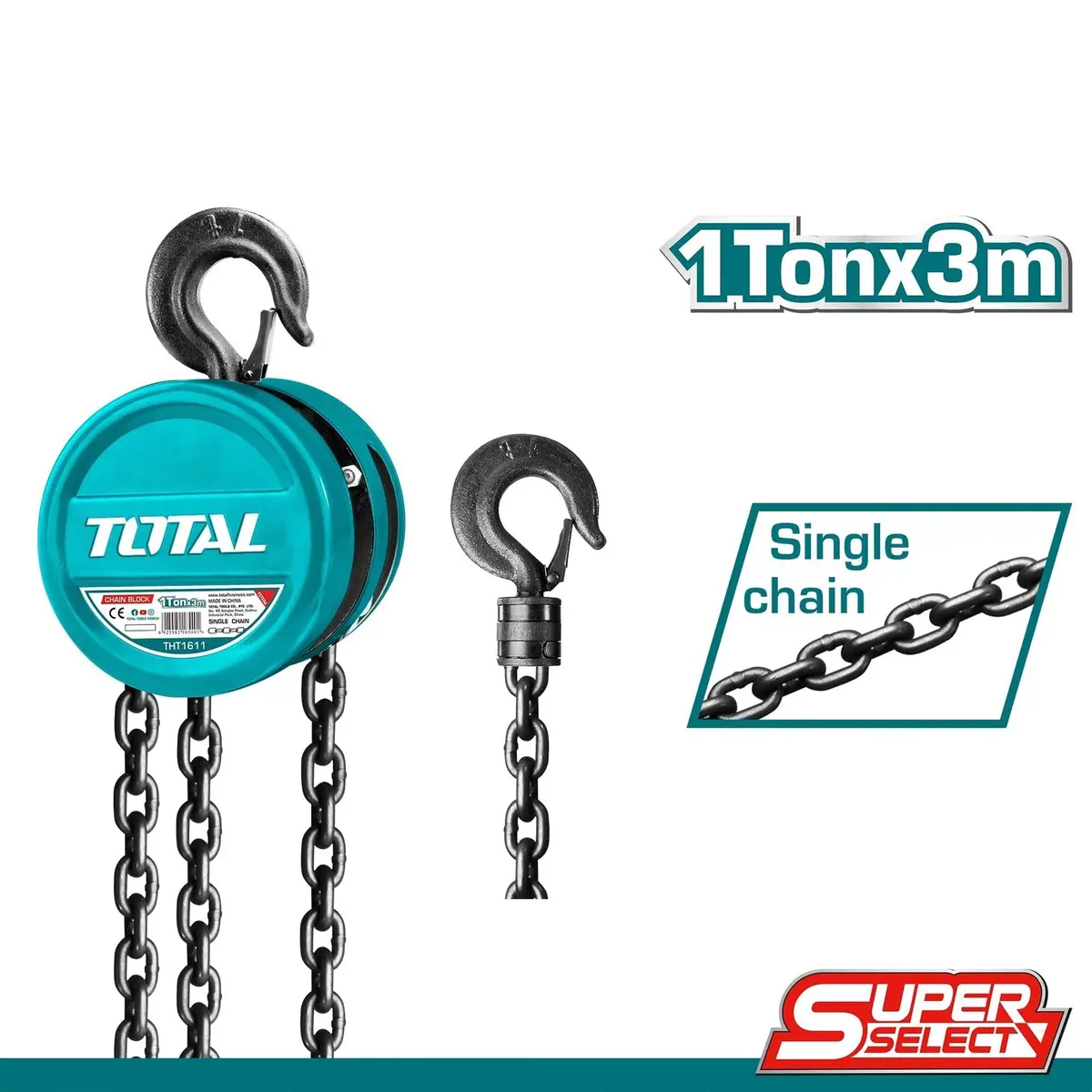 Total Chain Block 1 Ton Tht1611 1