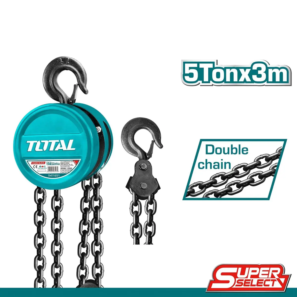 Total Chain Block 5Ton Tht1651 1
