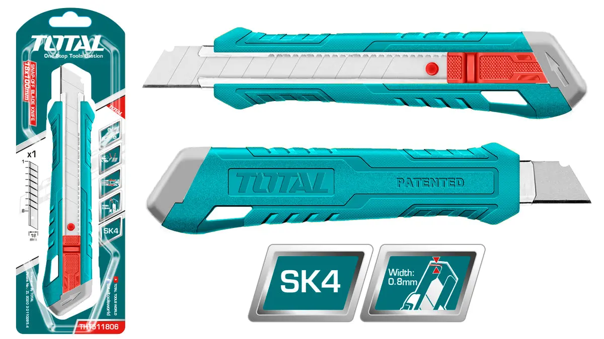 Total Snap-Off Blade Knife 18Mm Tht511806 1