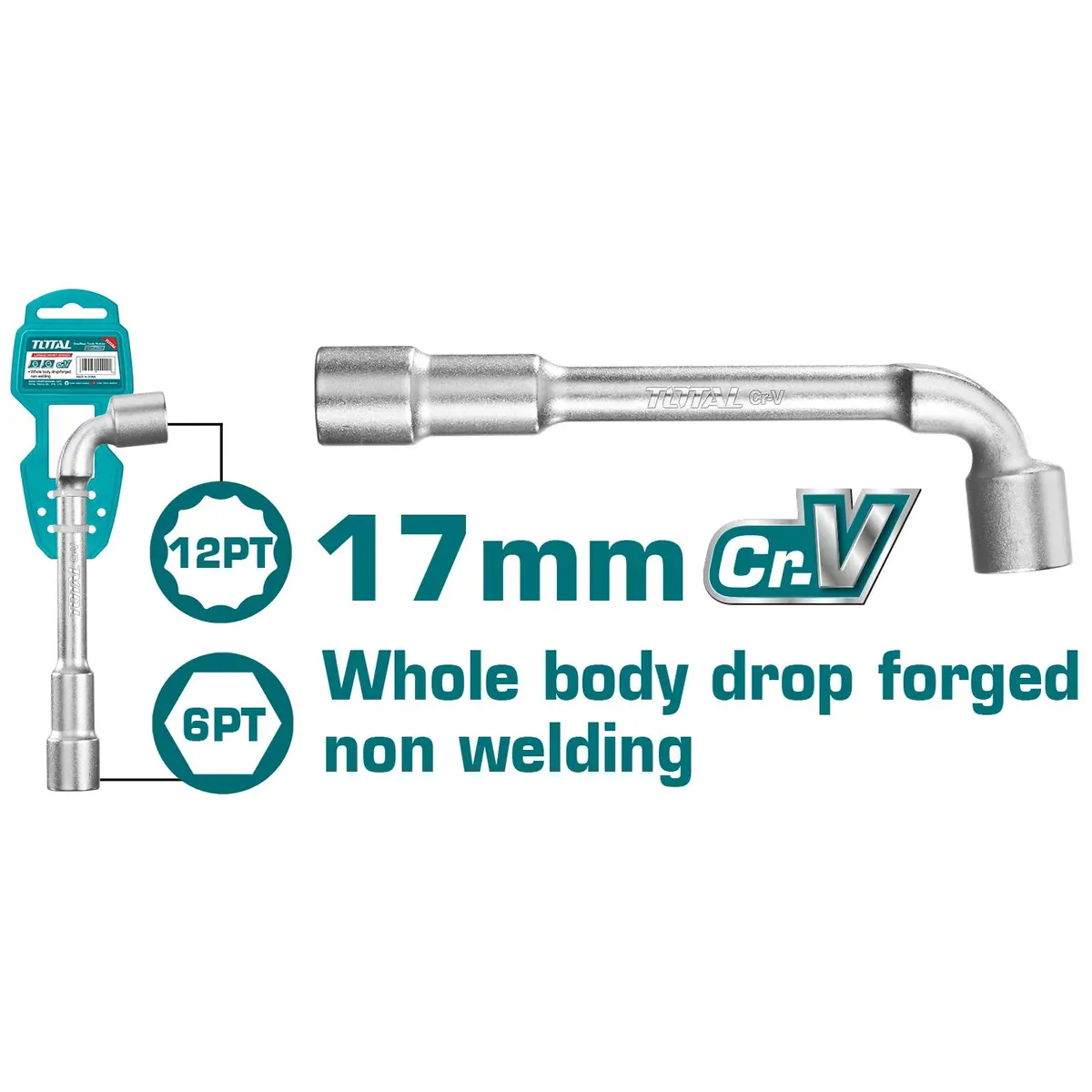 Total L-Angled Socket Wrench 17Mm Thwl1706 1