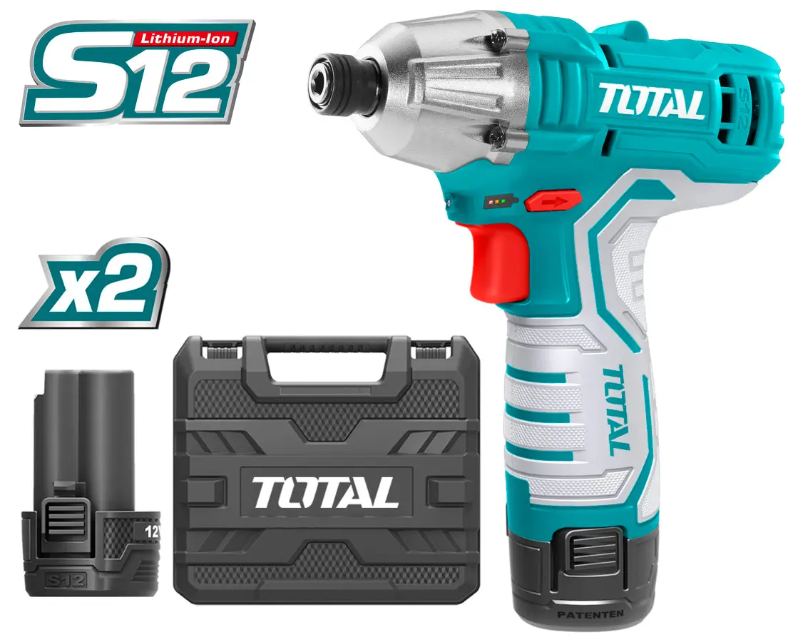 Total Lithium-Ion Impact Driver 12V 100Nm Tirli1201 1