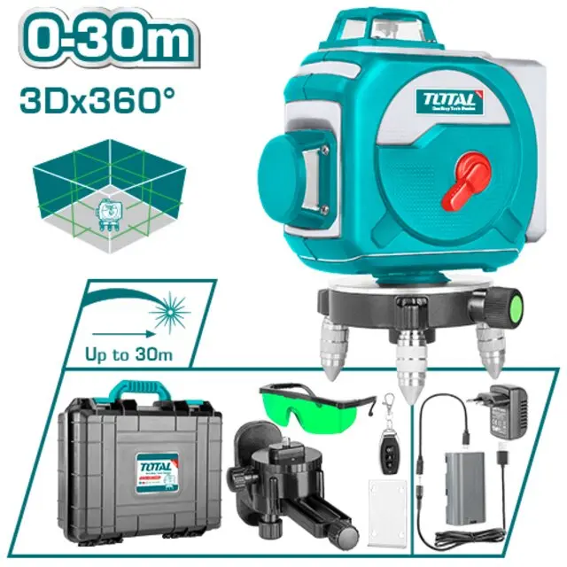 Total 3D Green Beam Self-Leveling Laser Level Tll255267 1