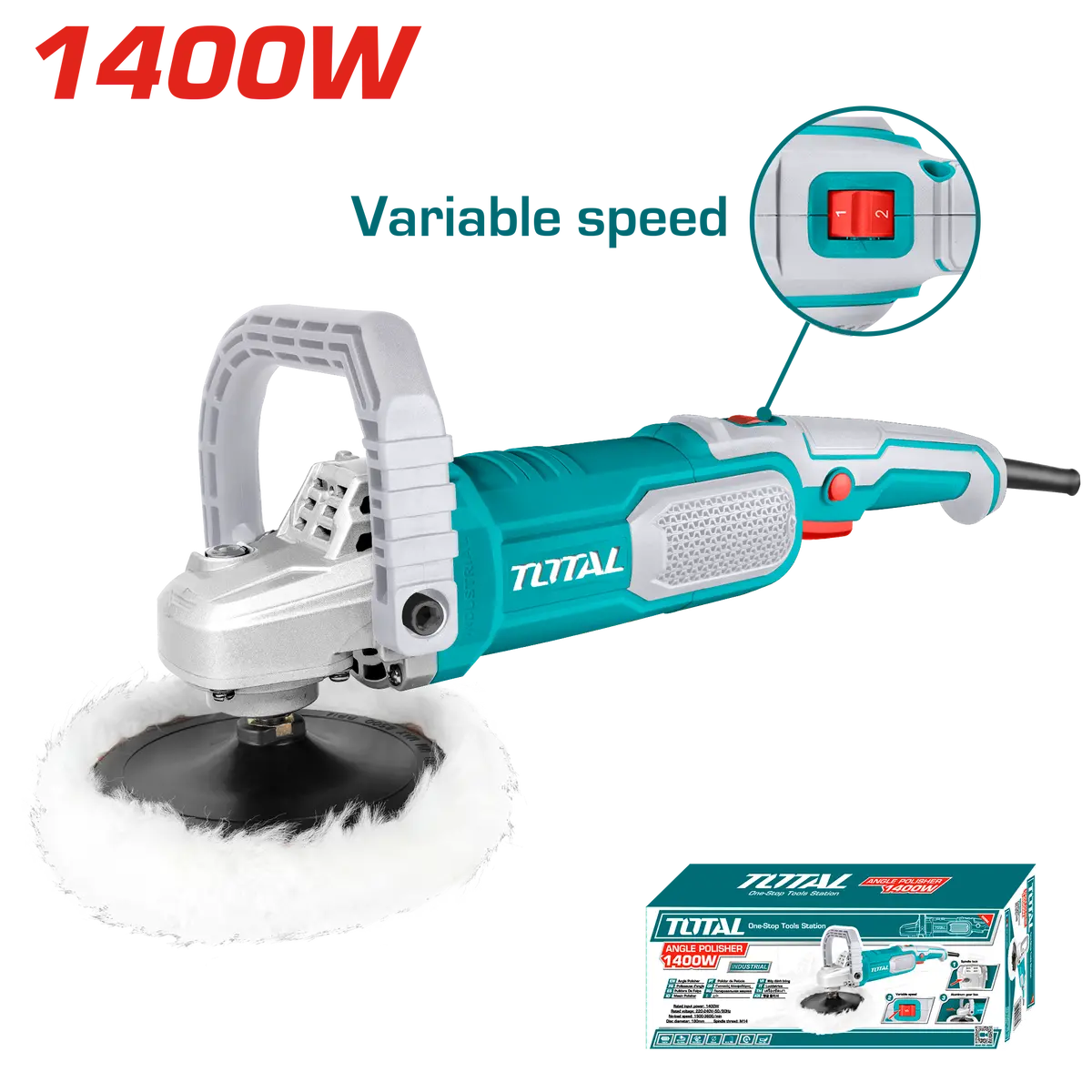 Total Polisher 1400W 180Mm Tp11418018 1