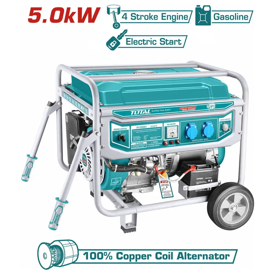 Total Gasoline Generator 5.5Kw Tp155001 1