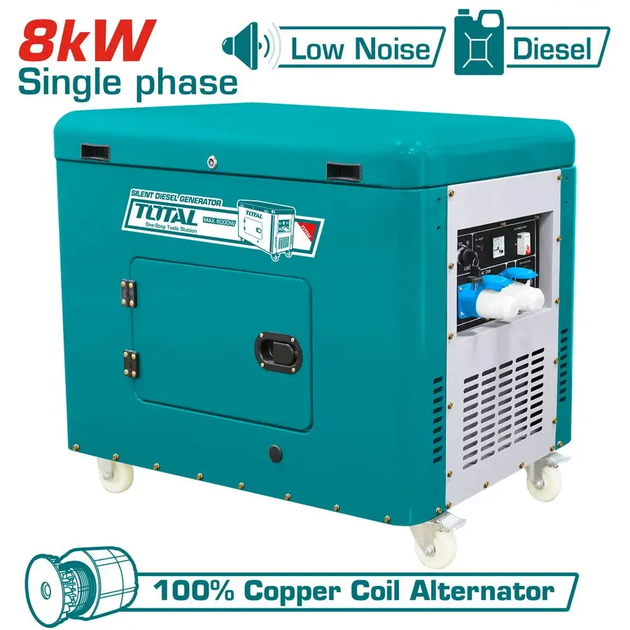 Total Silent Diesel Generator 8.0Kw Tp280001 1