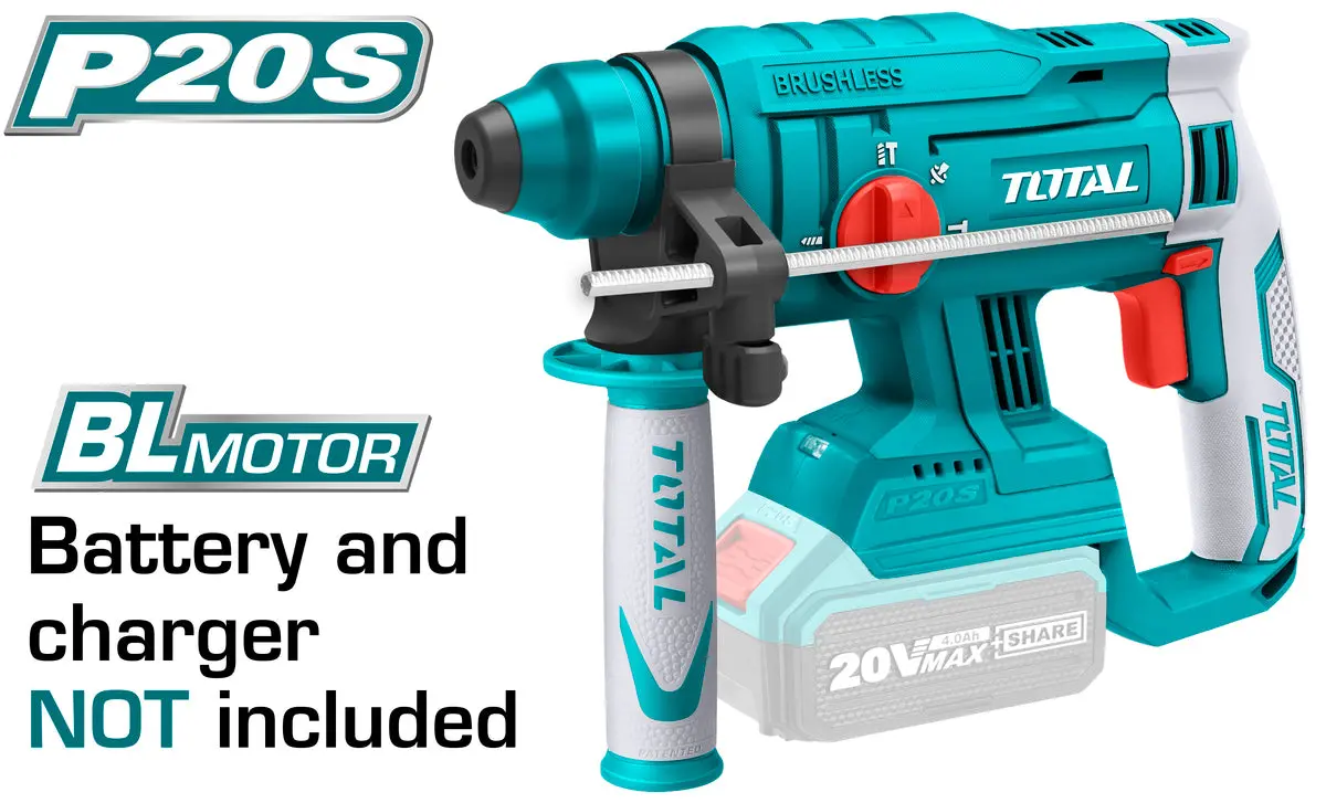 Total Lithium-Ion Rotary Hammer Brushless Motor 20V  Trhli2201 1