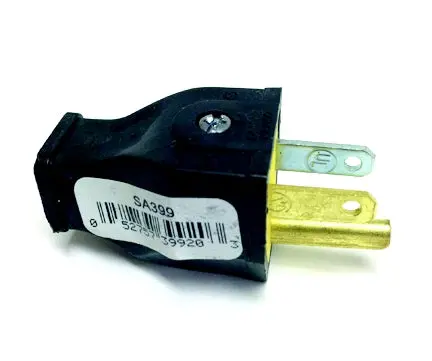 Eaton Wiring Devices Sa399 Black Grounded Plug 1