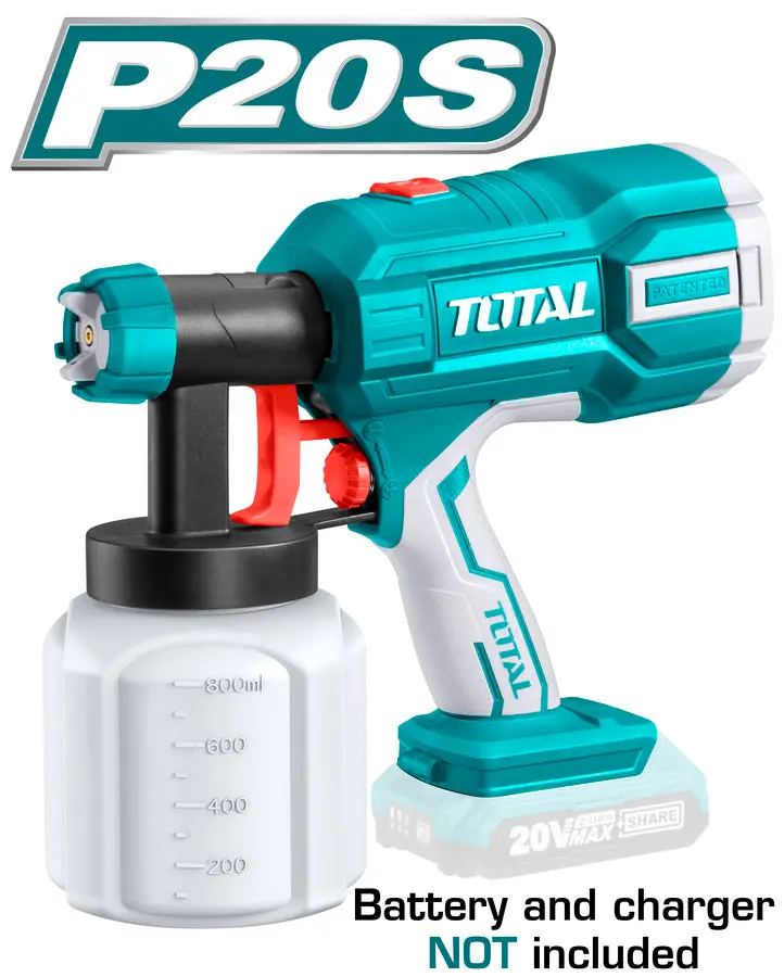 Total Lithium-Ion Spray Gun 20V Tsgli2001 1