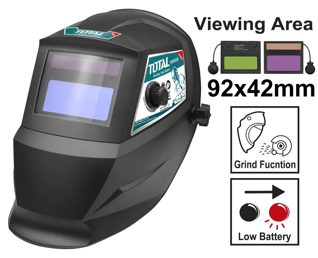 Total Auto Darkening Welding Helmet 92X42mm Tsp9306 1