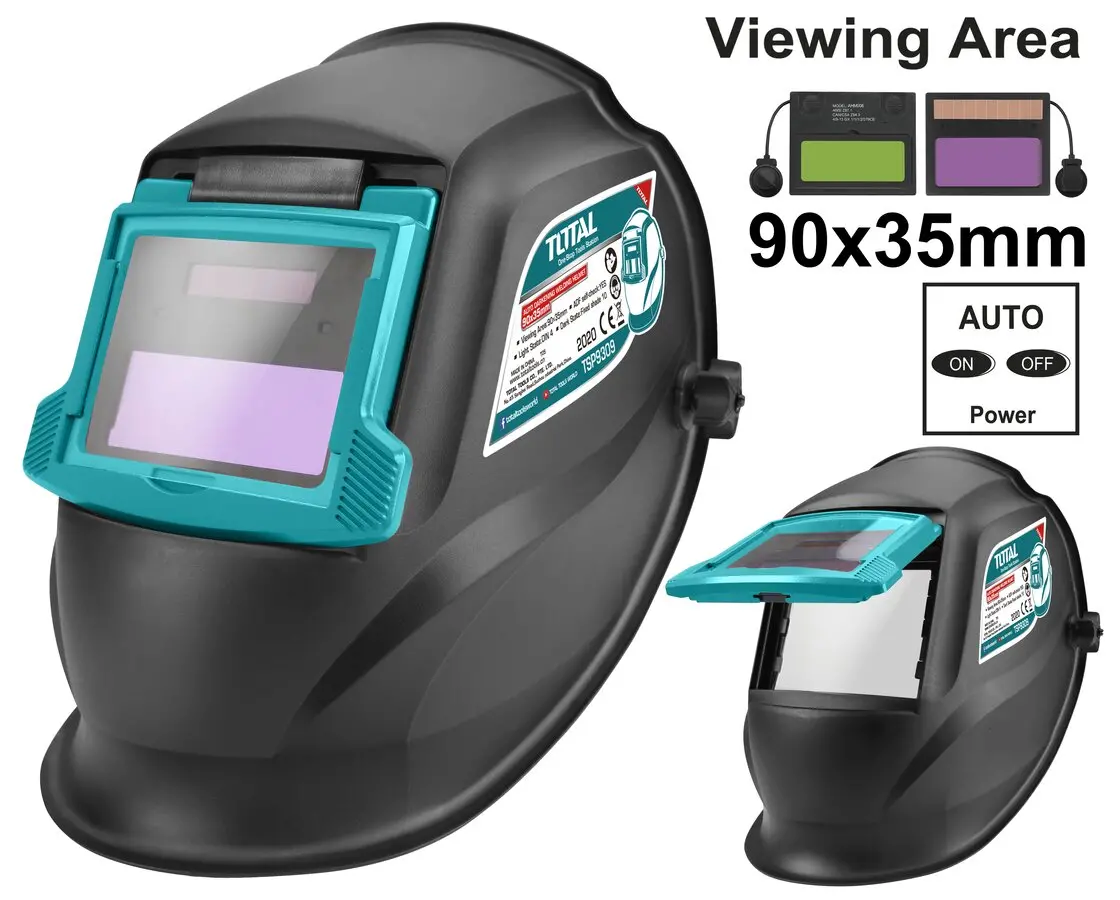 Total Auto Darkening Welding Helmet 90X35mm Tsp9309 1