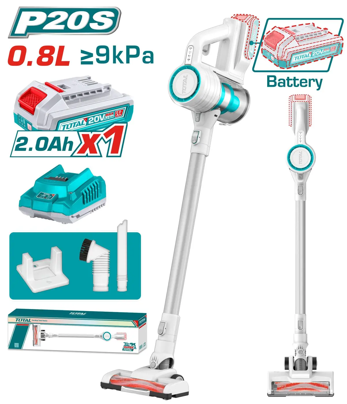 Total Cordless Vacuum Cleaner Tvli2006 1