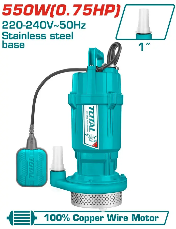 Total Submersible Pump 550W 0.75Hp Twp65506 1