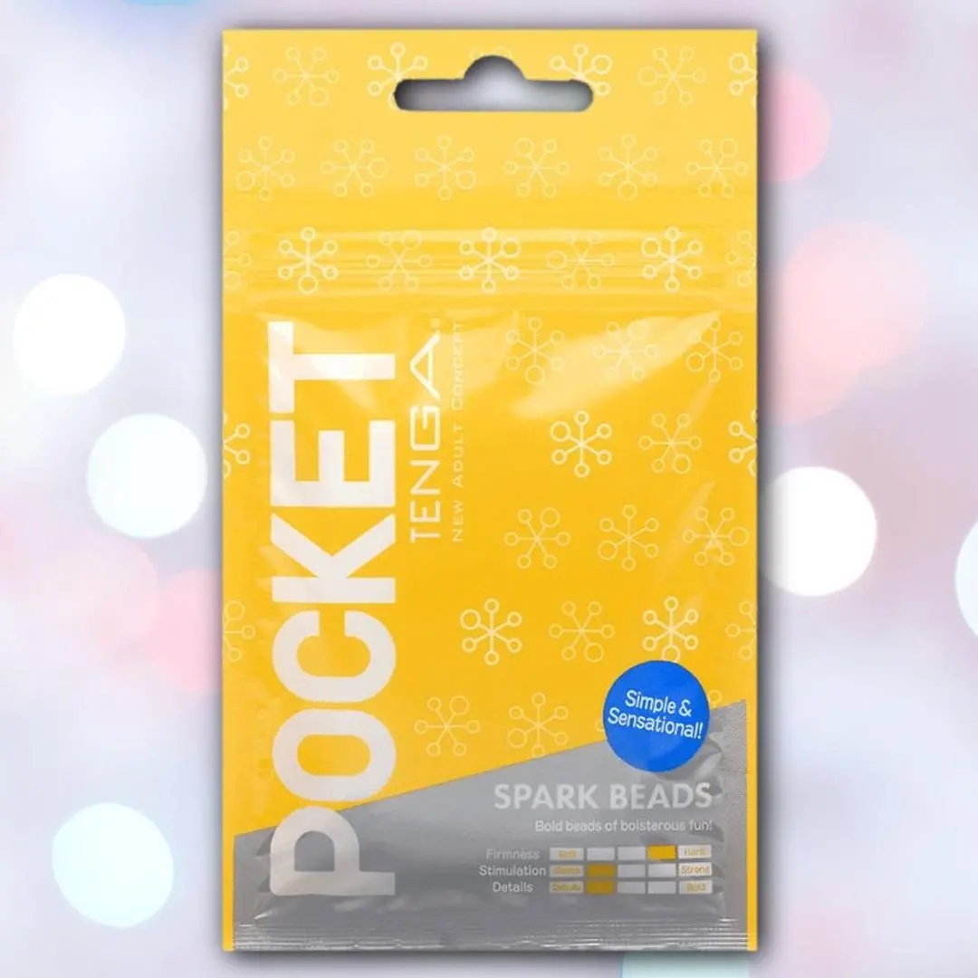 Tenga Pocket Spark Beads: Disposable, Smooth Male Masturbation Sleeve 2