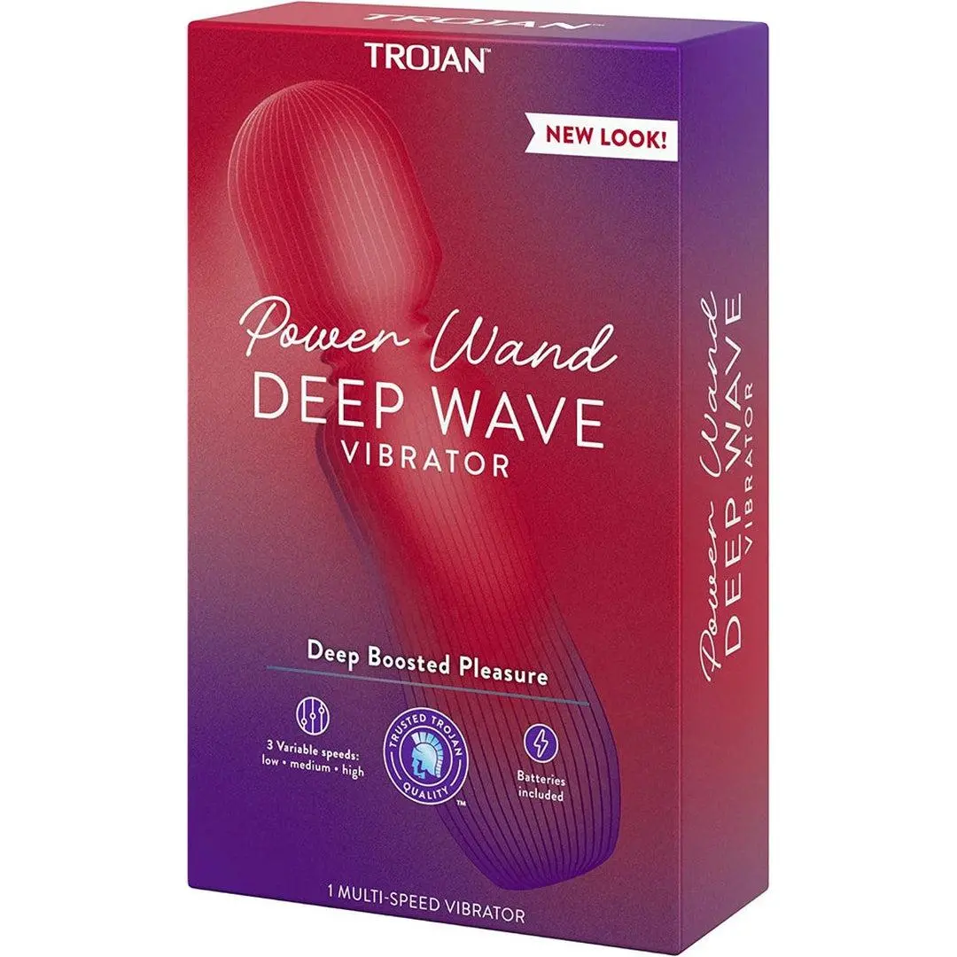 Trojan Power Wand Deep Wave Multi-Speed Clitoral Massager 1