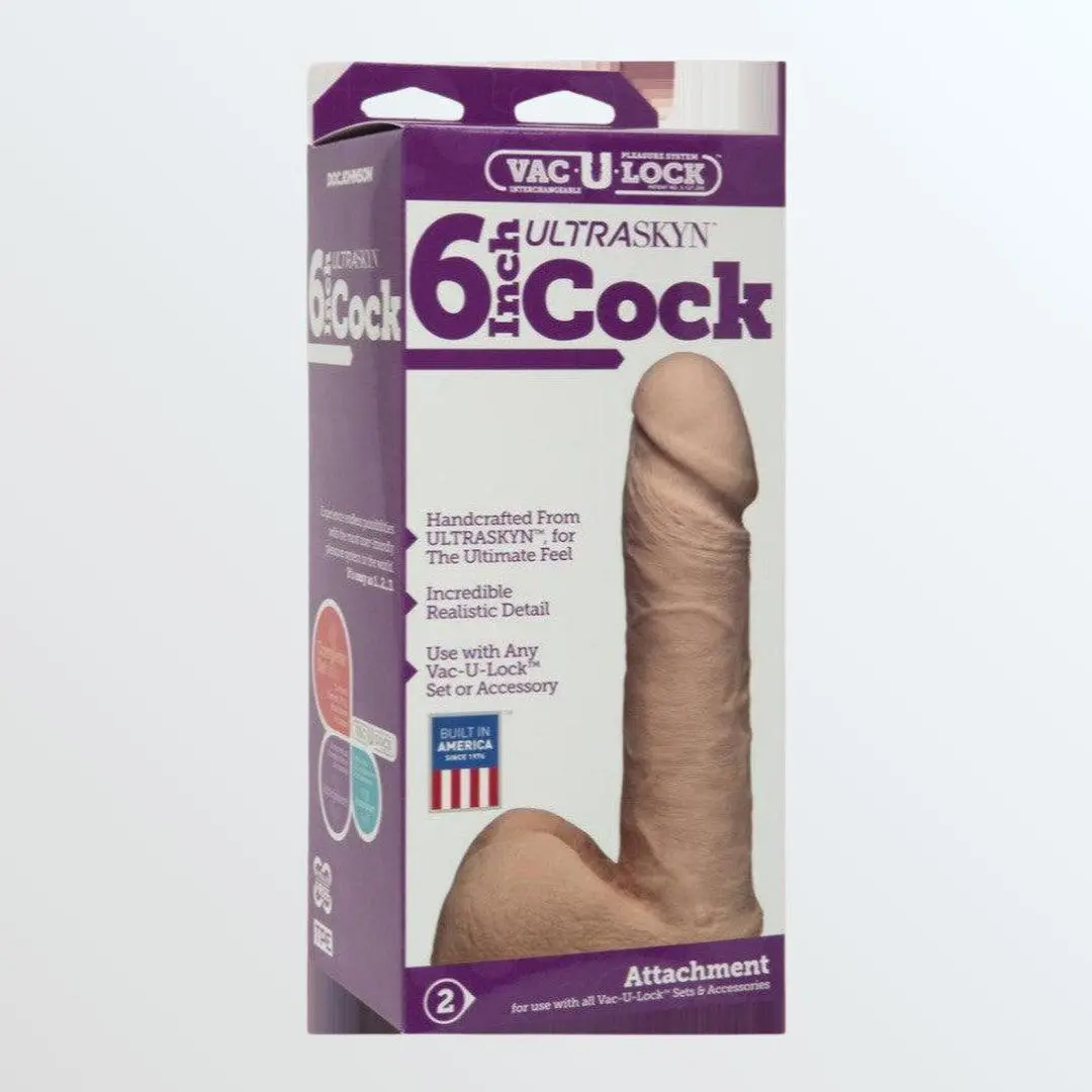 Vac-U-Lock 6" Ultraskyn Realistic Cock - Vanilla 1