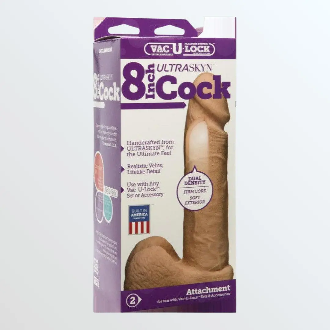 Vac-U-Lock 8" Ultraskyn Realistic Cock - Vanilla 1