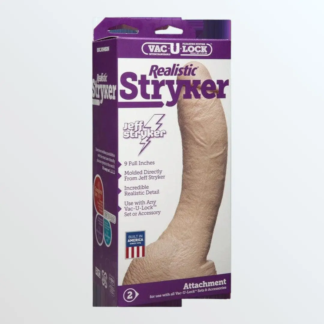 Vac-U-Lock Realistic Stryker 9.5" Dildo For Harnesses 1