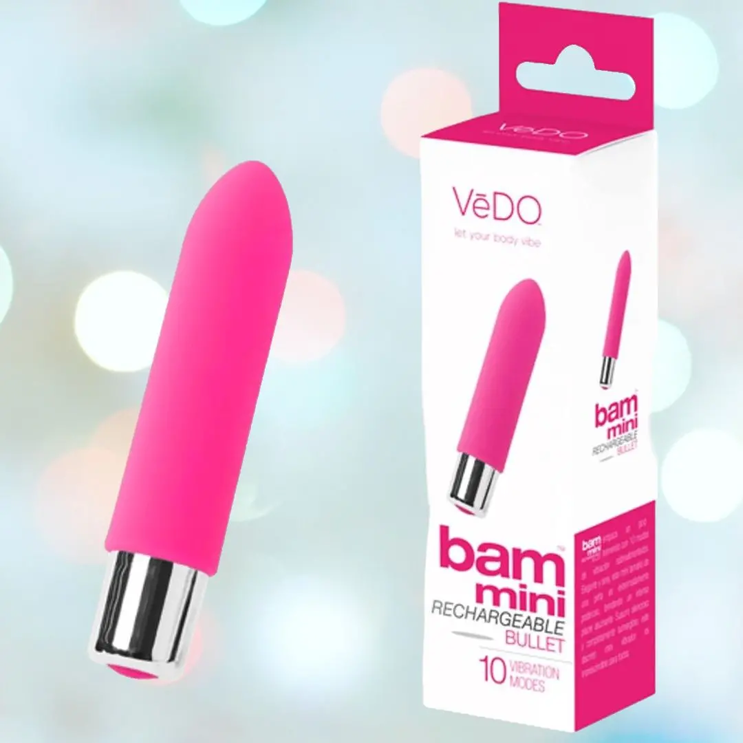 Vedo Bam Mini Rechargeable Bullet Vibrator - Pink 1