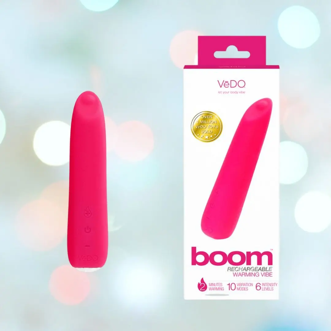 Vedo Boom Rechargeable Warming Bullet Vibrator - Pink 1
