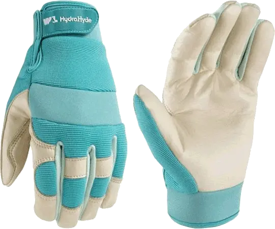 Wells Lamont 3204-M Work Gloves, Women's, M, Spandex Back, Blue/White 1