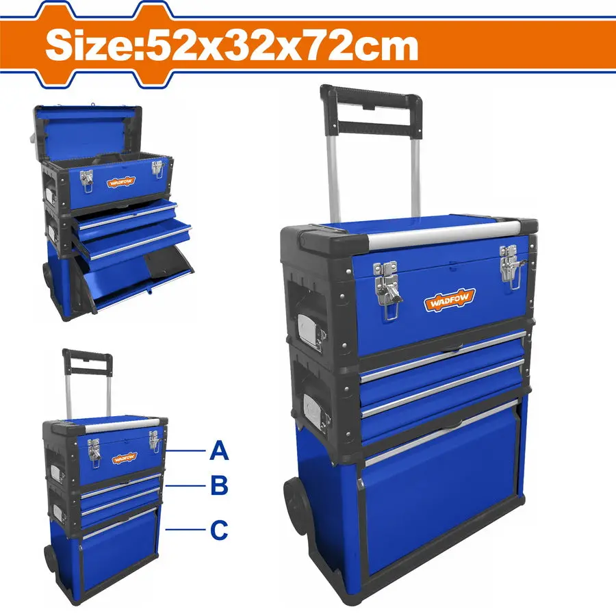 Wadfow Trolley Style Tool Box Wtb6a72 1