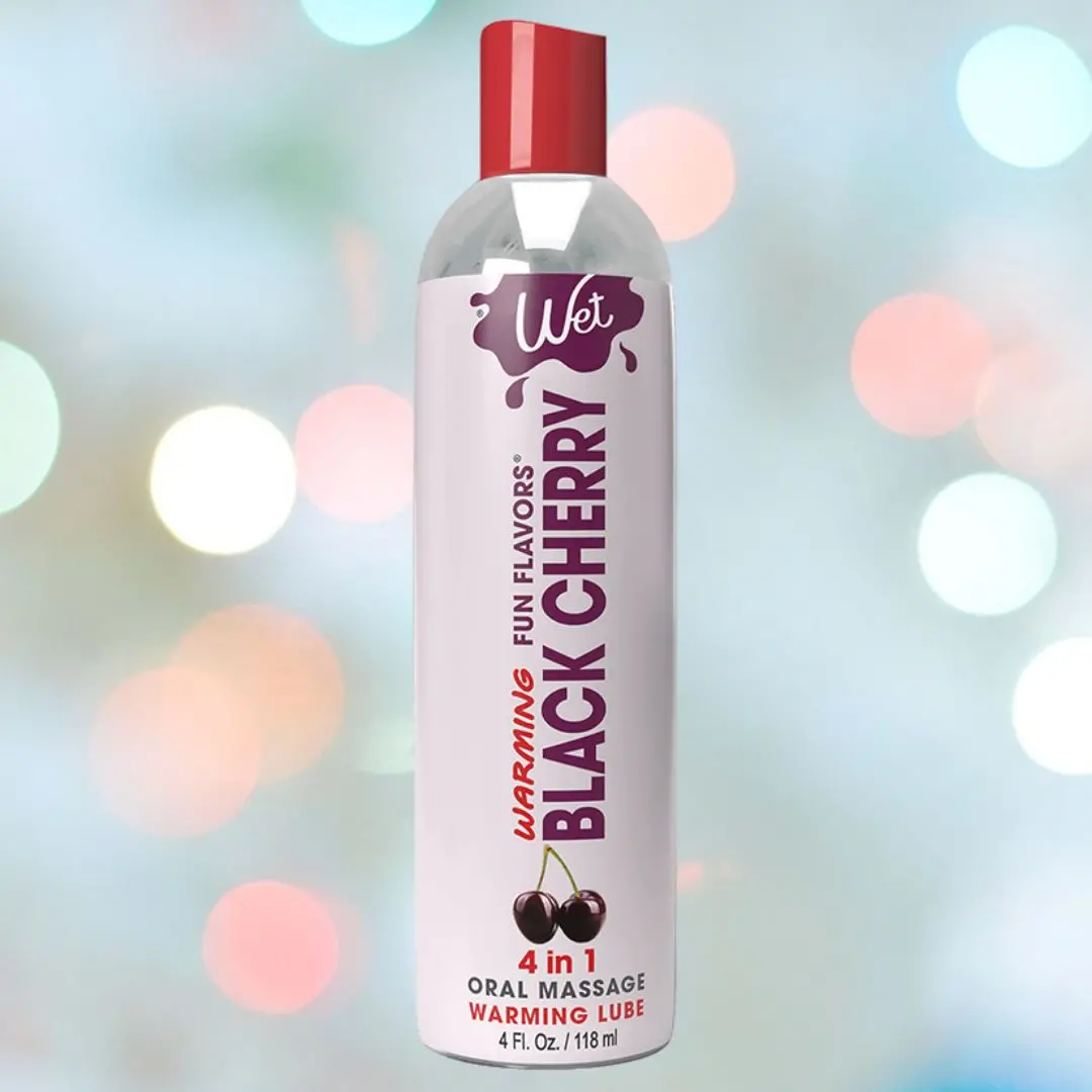 Wet Warming Fun Flavors Black Cherry 4-In-1 Lubricant 1