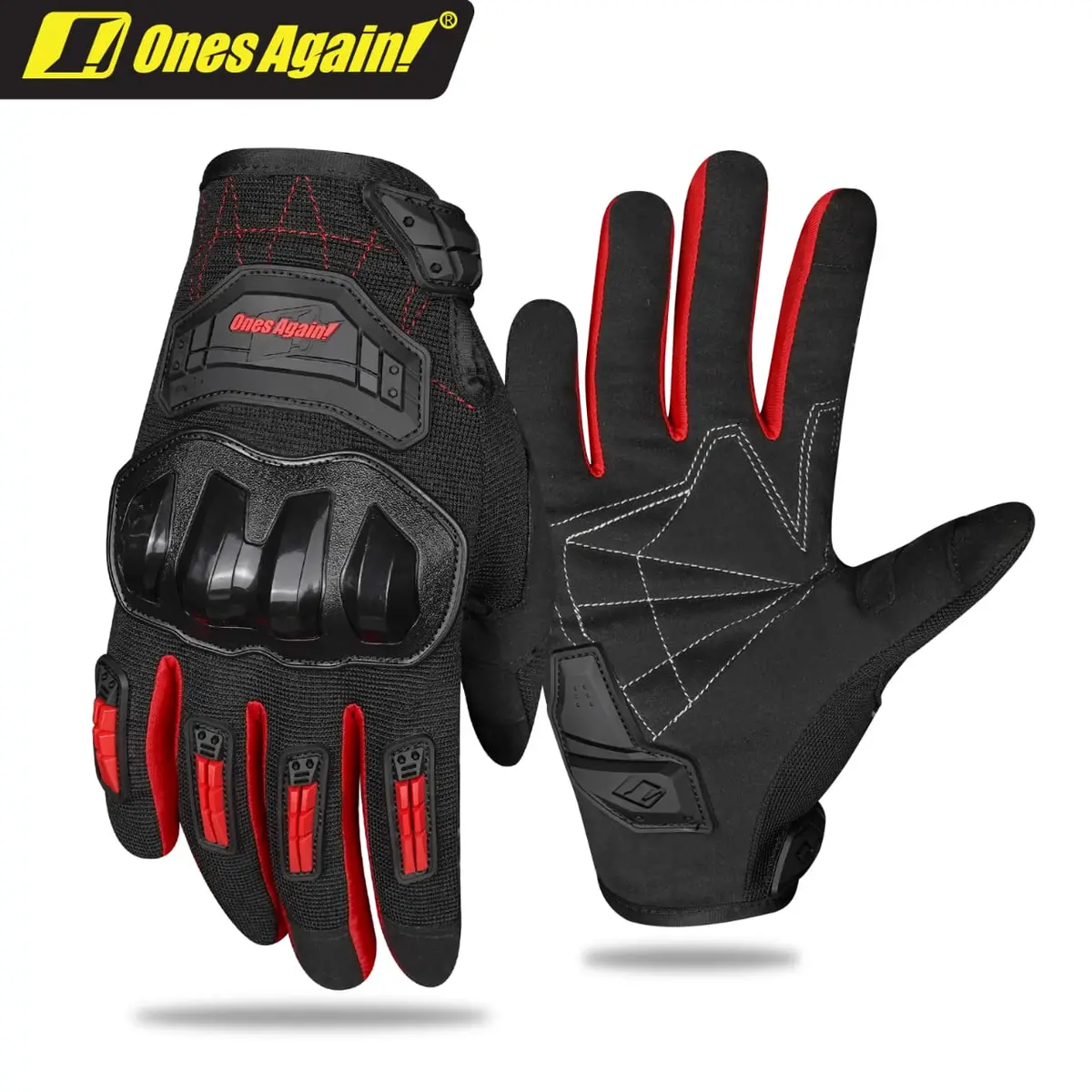 Ones Again Gloves Mg14 (Black & Red) 1