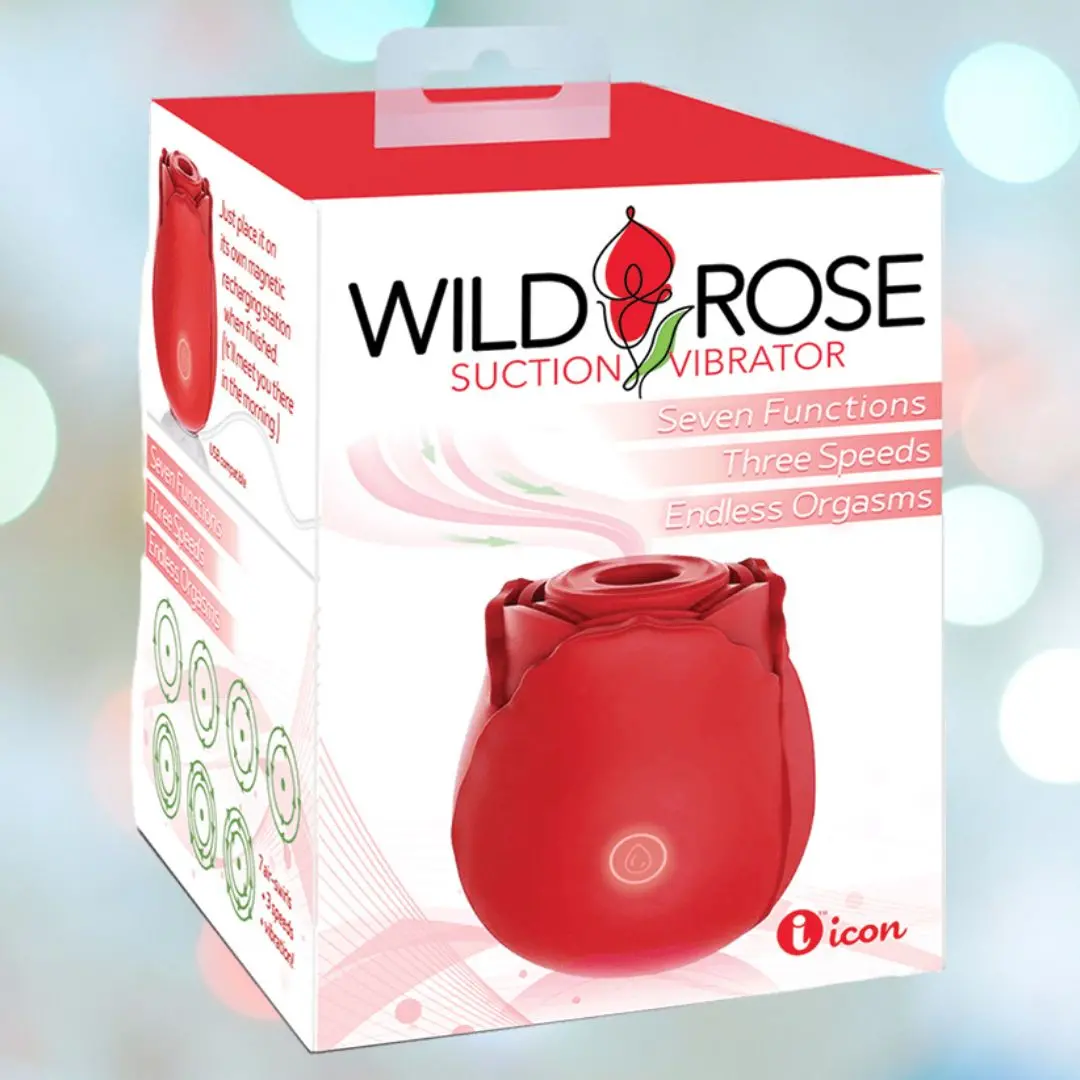 Wild Rose Rechargeable Suction Vibrator 1