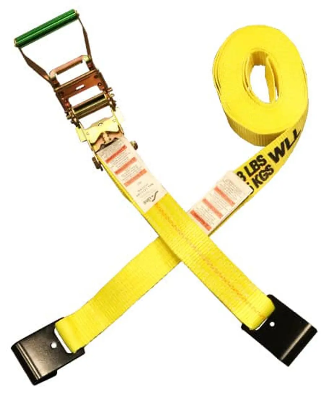 S-Line 557-27Whk Ratchet Strap Tie Down With Long Wide Handle And  Flat Hooks, 2-Inch By 27-Feet, 3,333-Pounds Working Load Limit 1