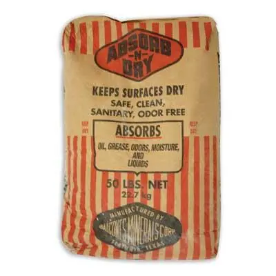 Absorb-N-Dry Floor Sweep Absorbs Grease, Oil, Odor, And Other Liquids  50 Lb 1