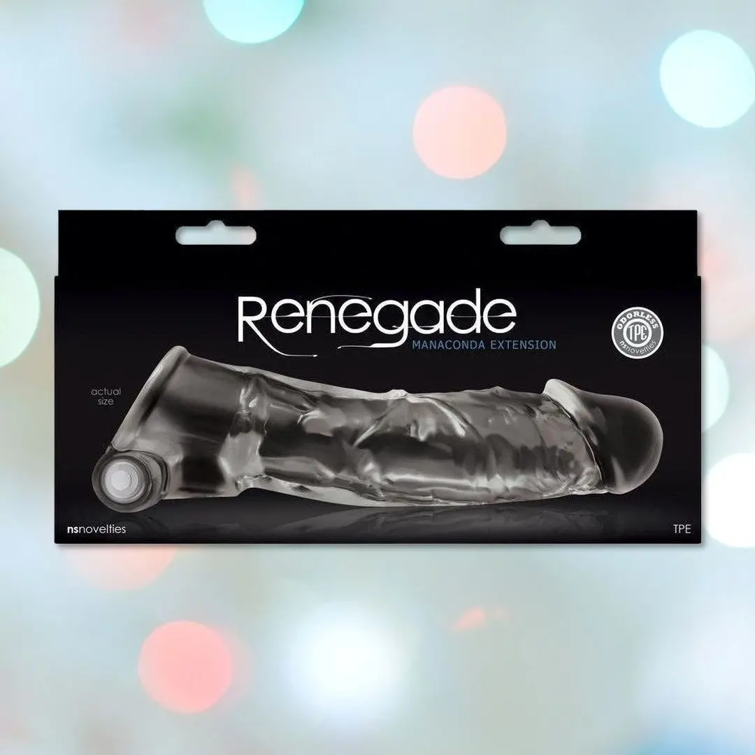 Renegade Manaconda Clear Cock Extender Sleeve 1
