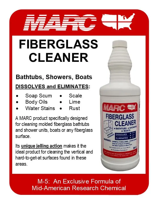 Marc 5 Fiberglass Cleaner 32 Oz. 1
