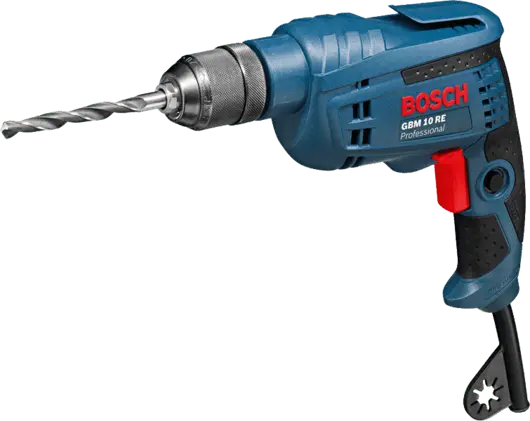 Bosch Drill, 450W, Keyless Chuck, Gbm10re Professional 1