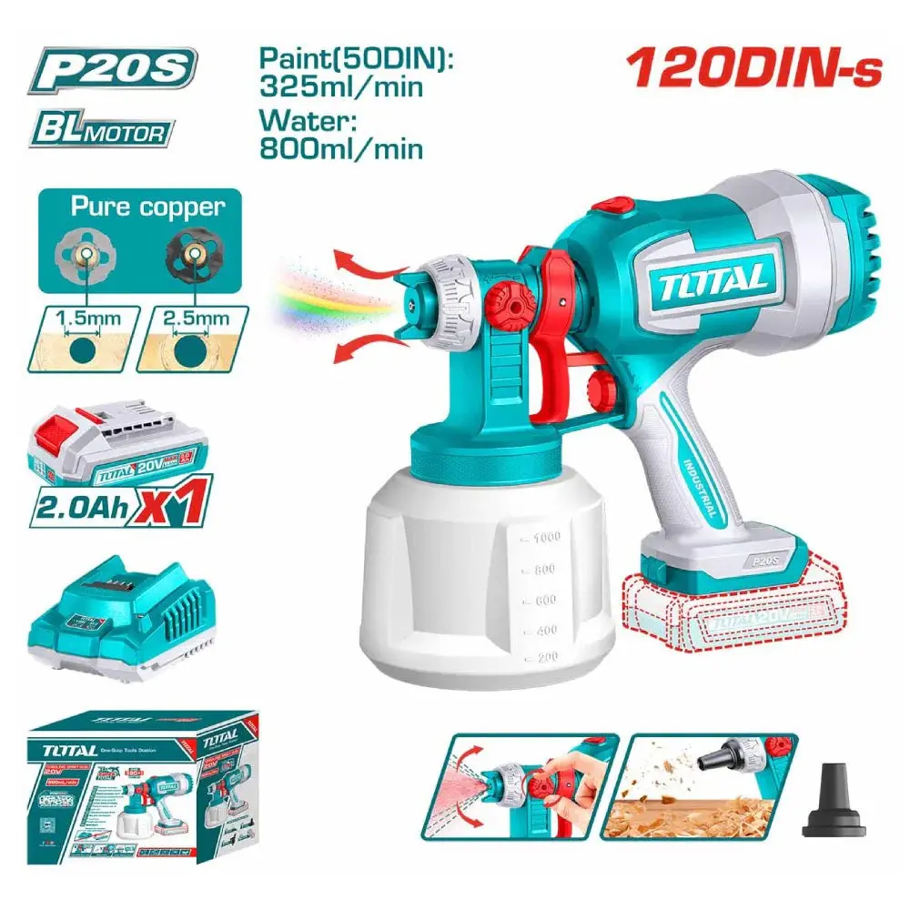 Total Cordless Spray Gun Tsgli20042 1