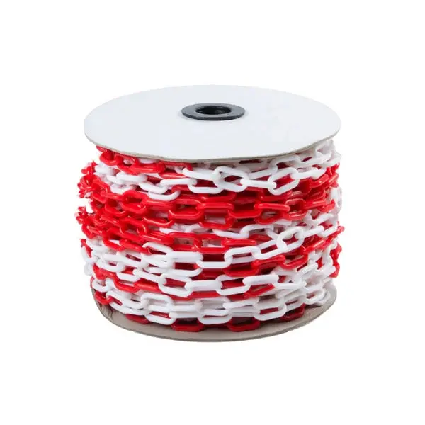 Plastic Barricade Chain | Red & White (Per Foot) 6Mm 1