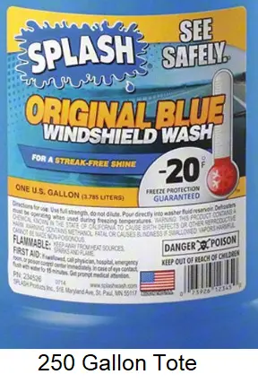 Splash Windshield Wash -20F 250G Tote Original Blue 1