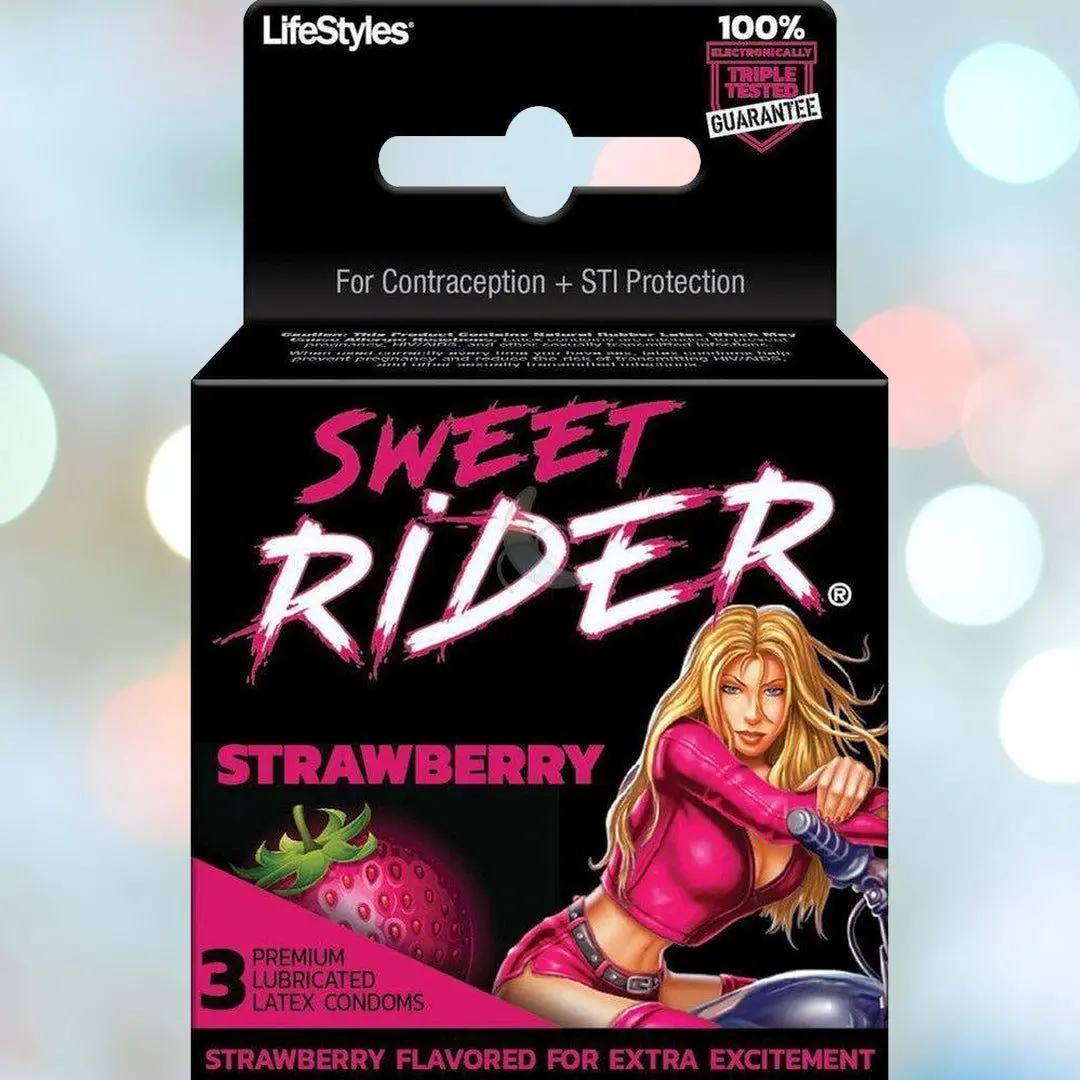 Lifestyles 'Sweet Rider' Strawberry Condoms 🍓 1